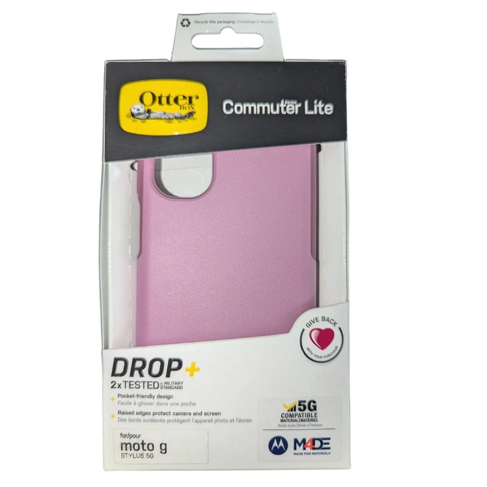 Otterbox Commuter Lite Series Motorola‎ Moto G Stylus 5G Case -Pink/Purple W5
